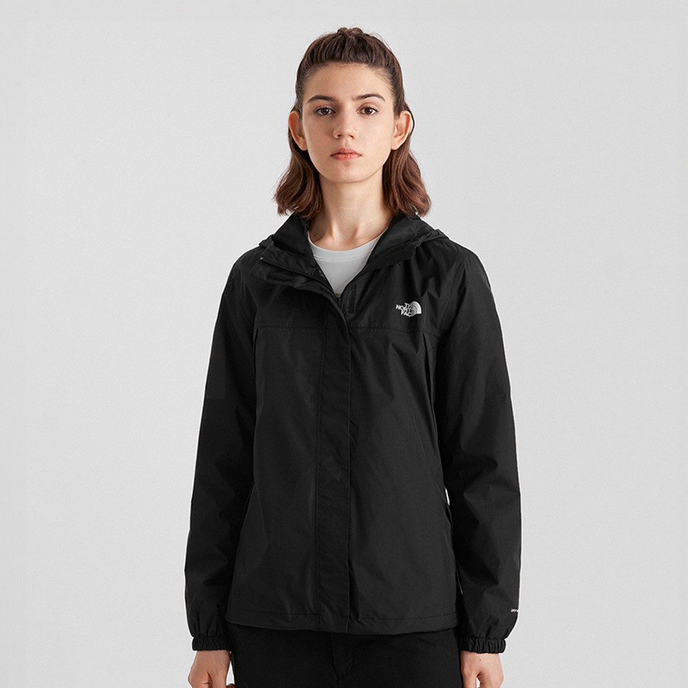 【限時搶購】女款黑色防水透氣連帽衝鋒衣｜5K2XJK3