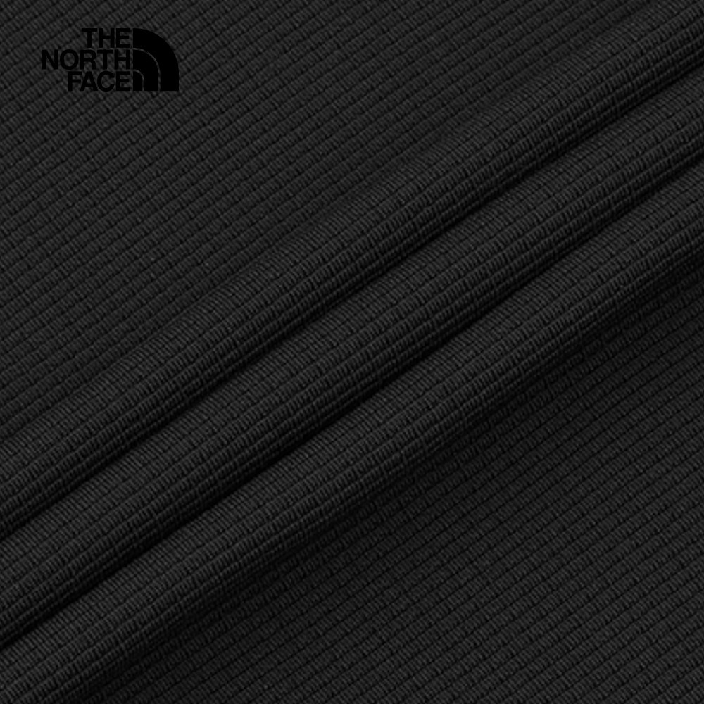The North Face北面男款黑色吸濕排汗舒適休閒長袖T恤｜7WTLJK3