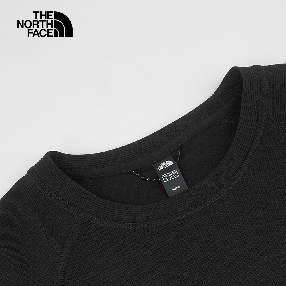 The North Face北面男款黑色吸濕排汗舒適休閒長袖T恤｜7WTLJK3