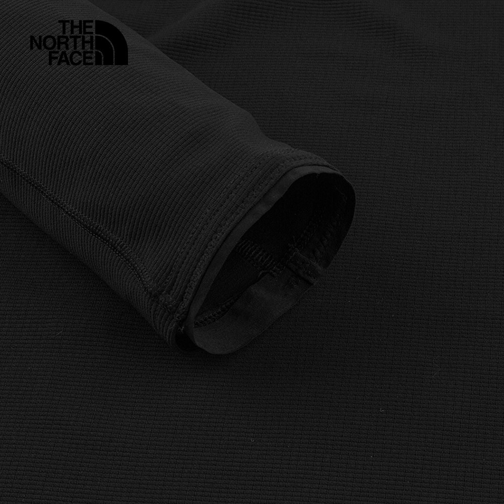 The North Face北面男款黑色吸濕排汗舒適休閒長袖T恤｜7WTLJK3