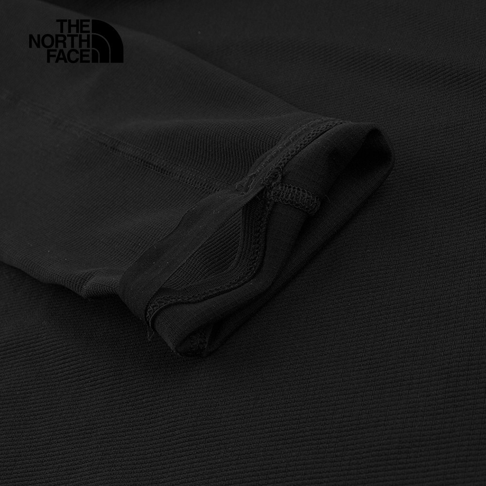 The North Face北面男款黑色吸濕排汗舒適休閒長袖T恤｜7WTLJK3