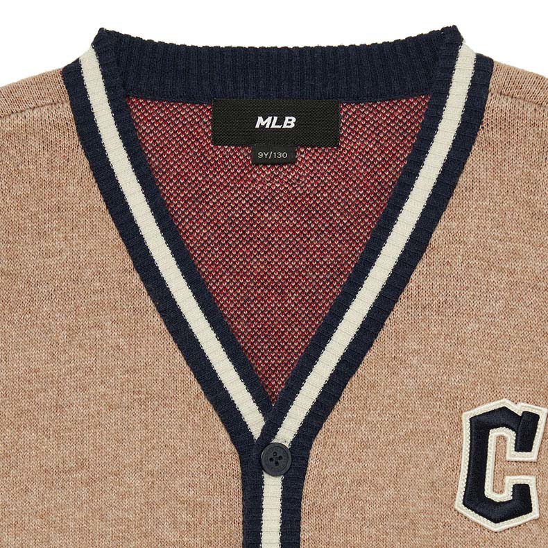 MLB KIDS 針織衫 童裝 Heart系列 克里夫蘭守護者隊 (7AKCH0234-45CAL)