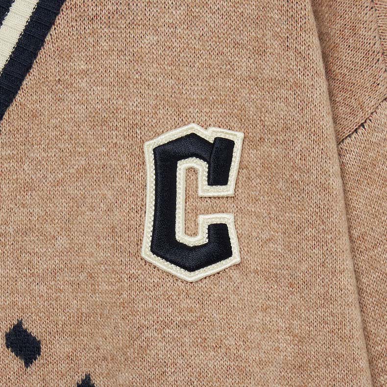 MLB KIDS 針織衫 童裝 Heart系列 克里夫蘭守護者隊 (7AKCH0234-45CAL)