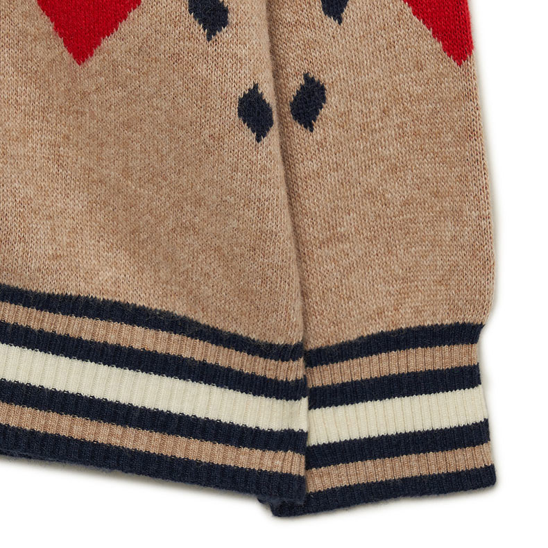 MLB KIDS 針織衫 童裝 Heart系列 克里夫蘭守護者隊 (7AKCH0234-45CAL)