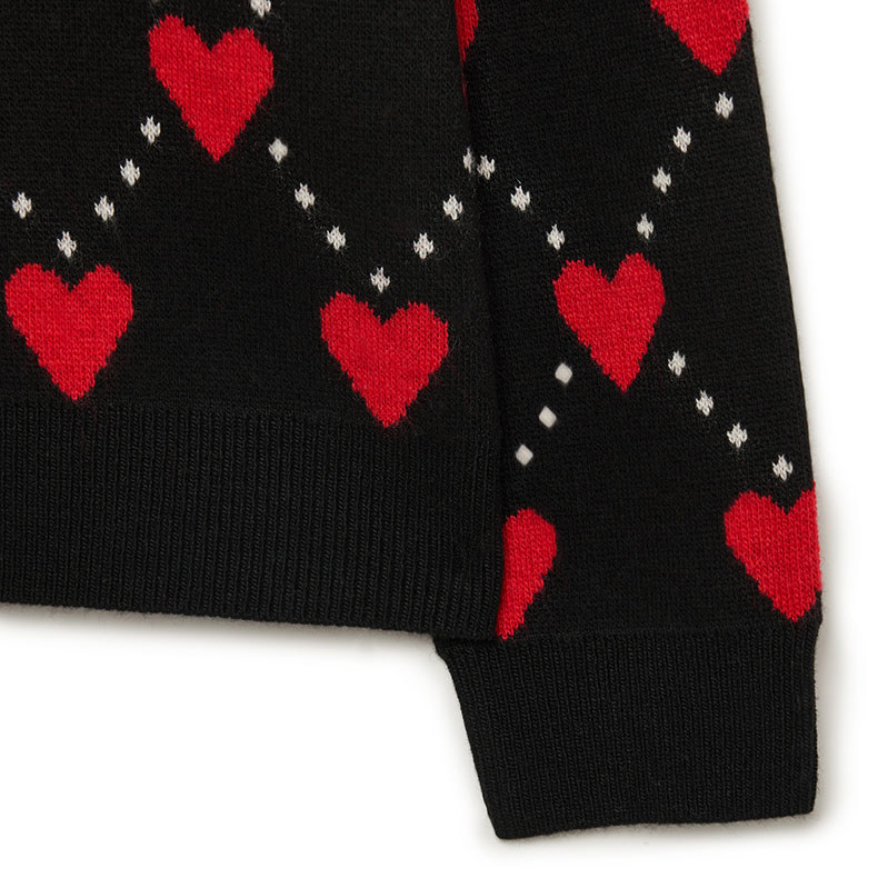 MLB KIDS 女版針織衫 童裝 Heart系列 紐約洋基隊 (7FKCH0334-50BKS)