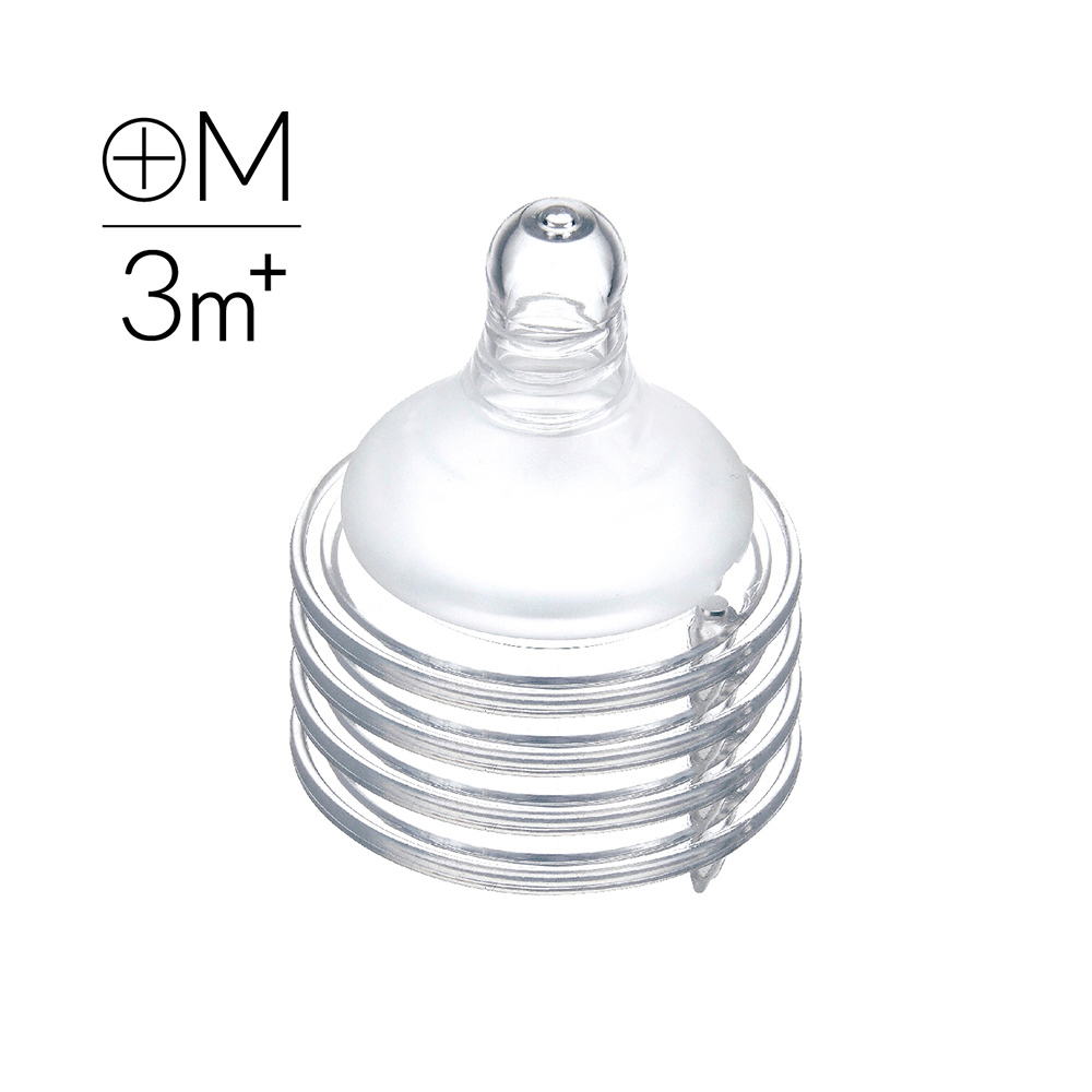 Simba超柔防脹氣寬口十字奶嘴M-4入（3個月以上）