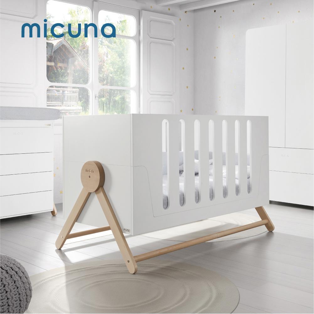 【附床墊】micuna 西班牙手工Relax System搖床嬰兒成長床 BIG-SWING