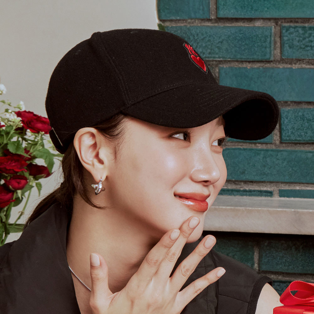 MLB 可調式硬頂羊毛棒球帽 Heart系列 紐約洋基隊 (3ACPH0136-50BKS)