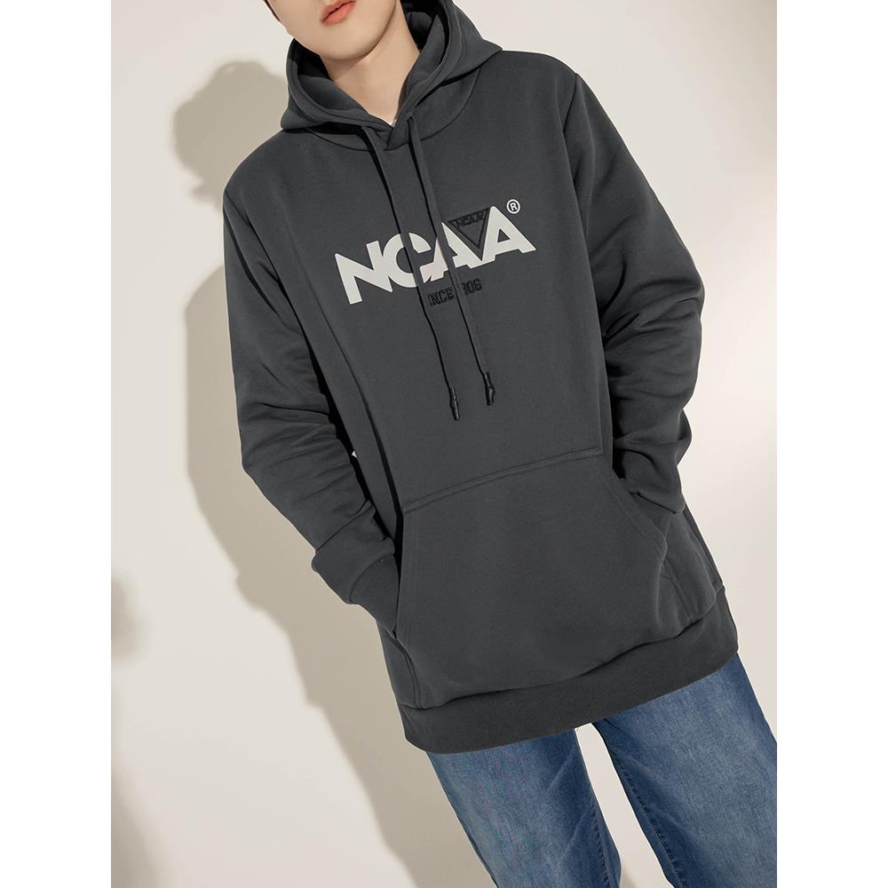 NCAA美國大學聯盟‧內刷毛美式休閒口袋連帽T