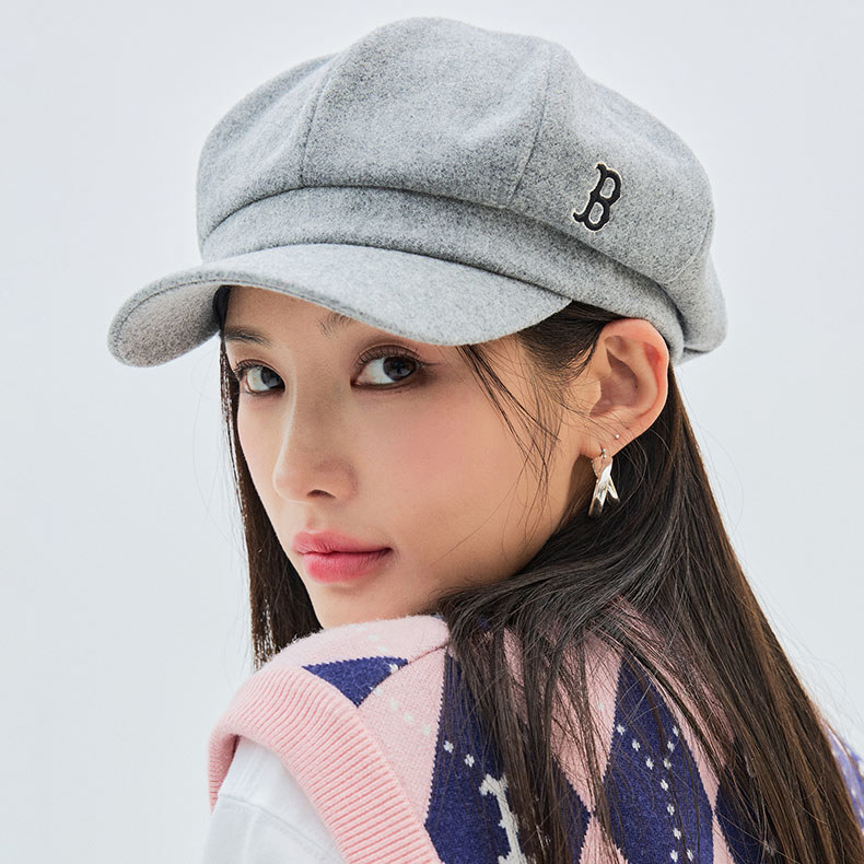 MLB 羊毛報童帽 波士頓紅襪隊 (3ACB00336-43MGS)