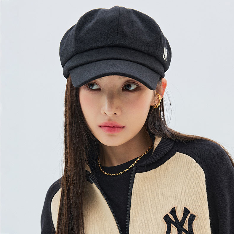 MLB 羊毛報童帽 紐約洋基隊 (3ACB00336-50BKS)