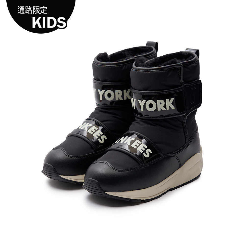 MLB KIDS 內刷毛短靴 童鞋 紐約洋基隊 (7AWBB0836-50BKS)