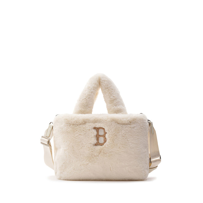 MLB 絨毛托特包 斜背包 波士頓紅襪隊 (3AORS0536-43BGL)