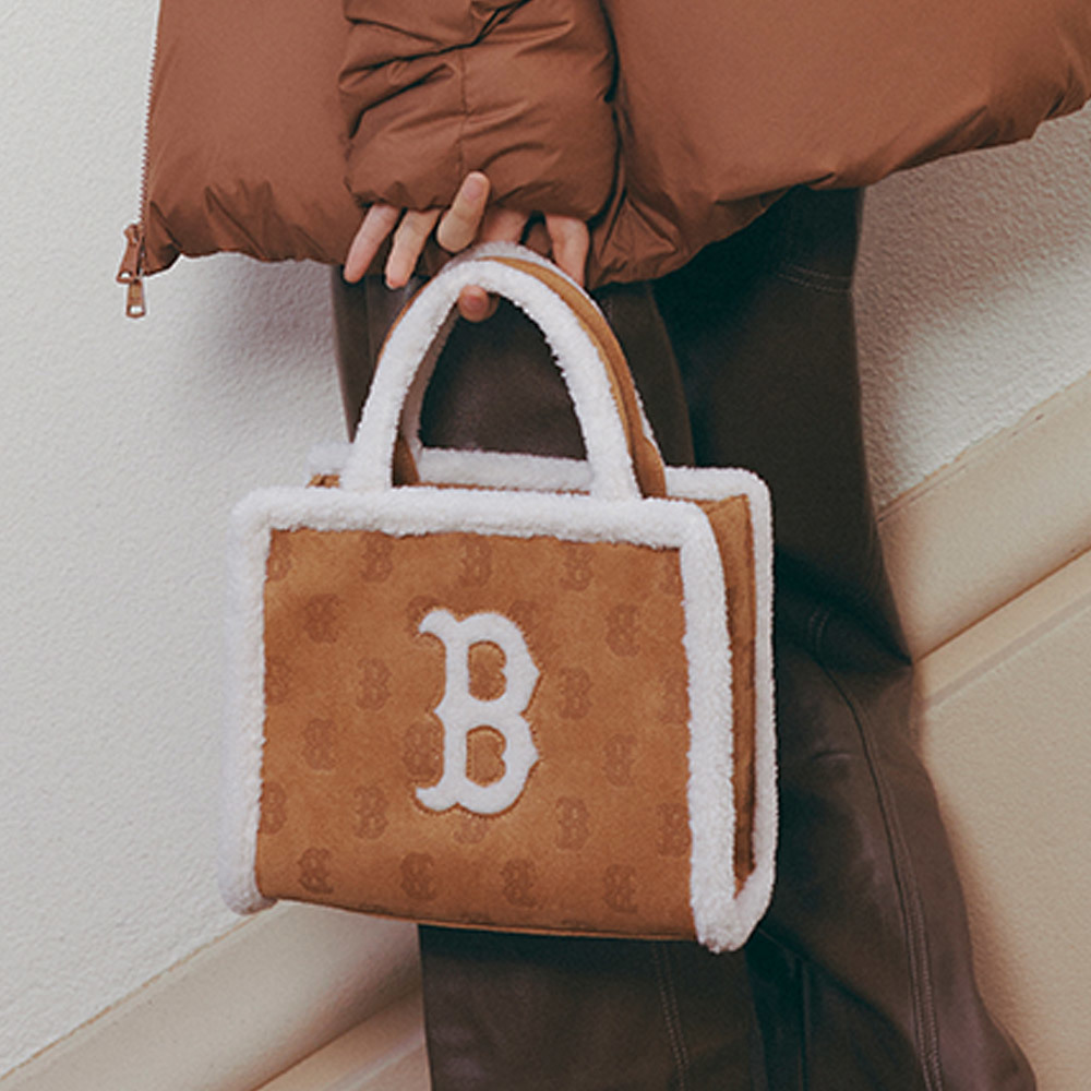 MLB 小托特包 Monogram系列 波士頓紅襪隊 (3AORS1036-43CAS)｜舒適耐穿 多