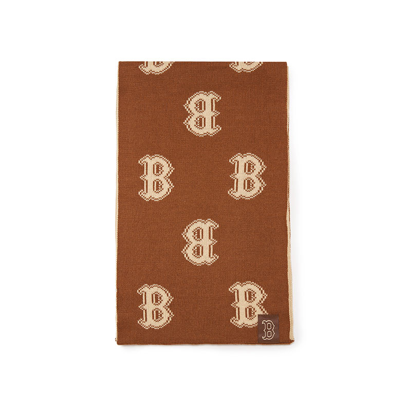 MLB 雙面圍巾 Monogram系列 波士頓紅襪隊 (3AMFM0336-43BRS)