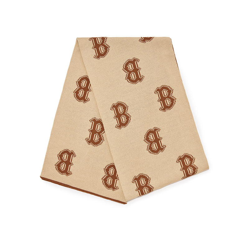 MLB 雙面圍巾 Monogram系列 波士頓紅襪隊 (3AMFM0336-43BRS)