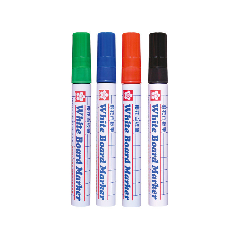 櫻花白板筆-黑/紅/藍/綠