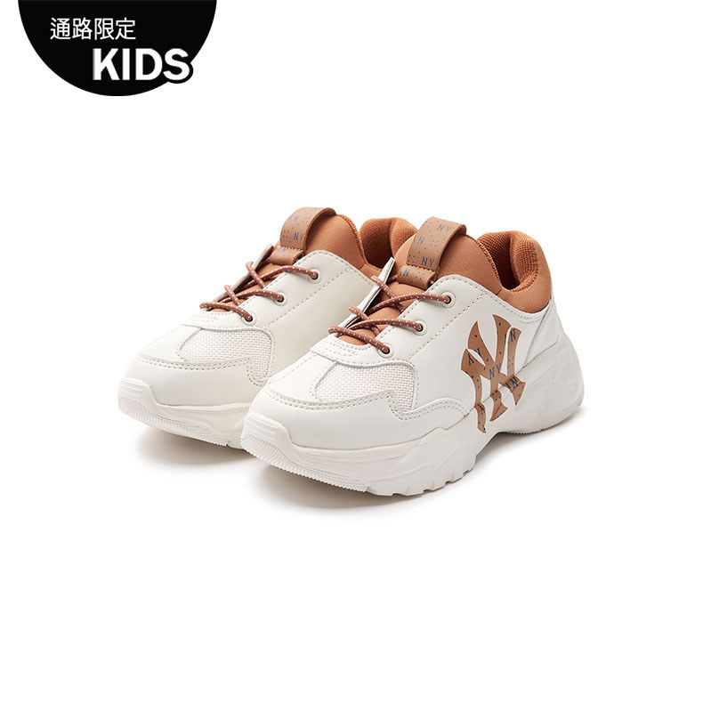 MLB KIDS 大童款 Monogram老爹鞋 童鞋 Big Ball Chunky Flex 紐約洋基隊 (7ASHJM43N-50WHS)