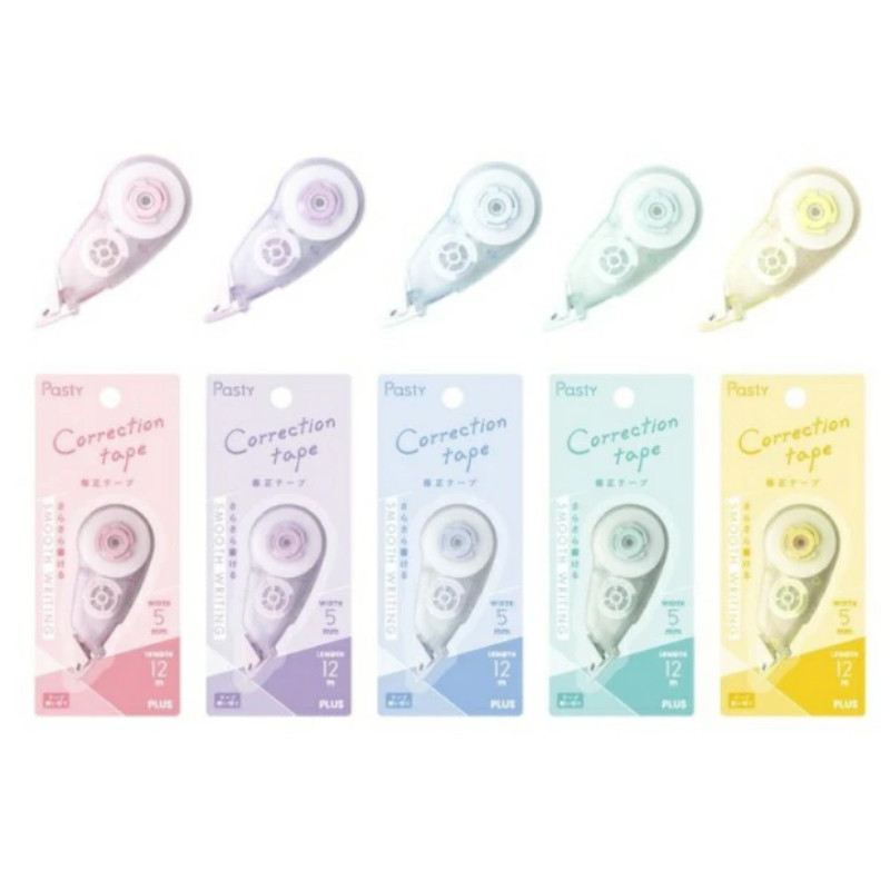 PLUS Pasty SALA 修正帶-粉紅/紫/藍/綠/黃