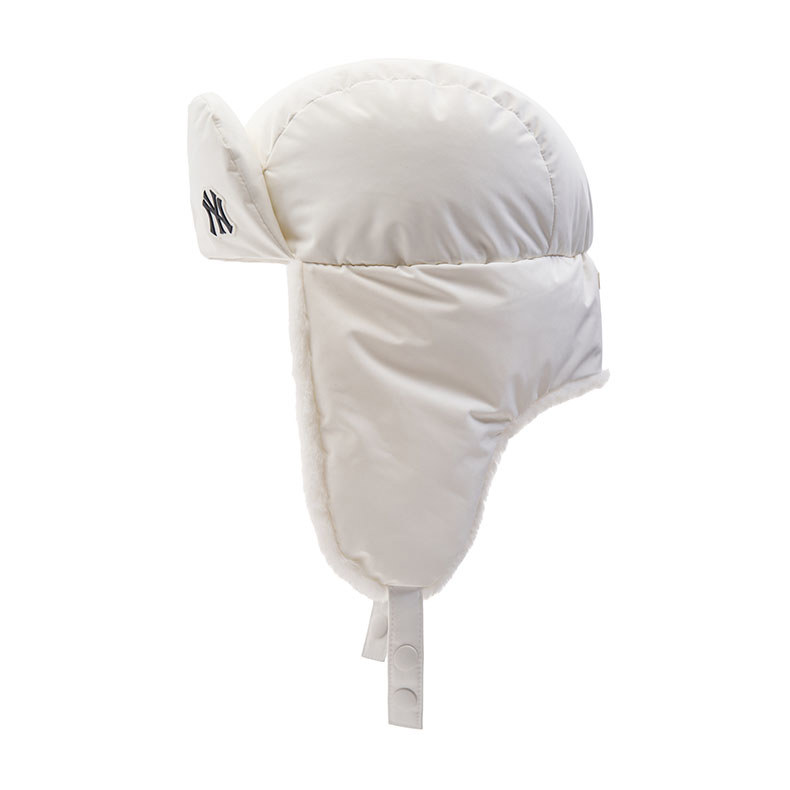 MLB 毛絨遮耳帽 護耳棒球帽 雷鋒帽 防寒飛行帽 紐約洋基隊 (3AWMPC136-50CRS)