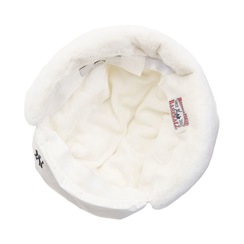 MLB 毛絨遮耳帽 護耳棒球帽 雷鋒帽 防寒飛行帽 紐約洋基隊 (3AWMPC136-50CRS)