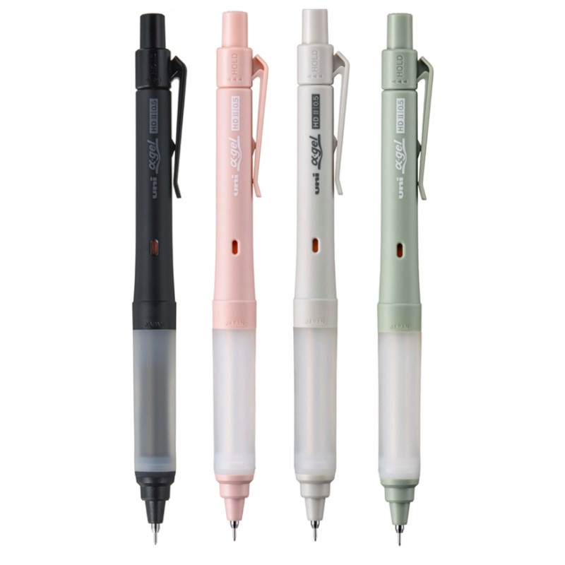 (日本)Uni三菱 阿發搖搖自動鉛筆0.5mm(M5-1009)-黑/棉花淡粉/灰/乳白綠