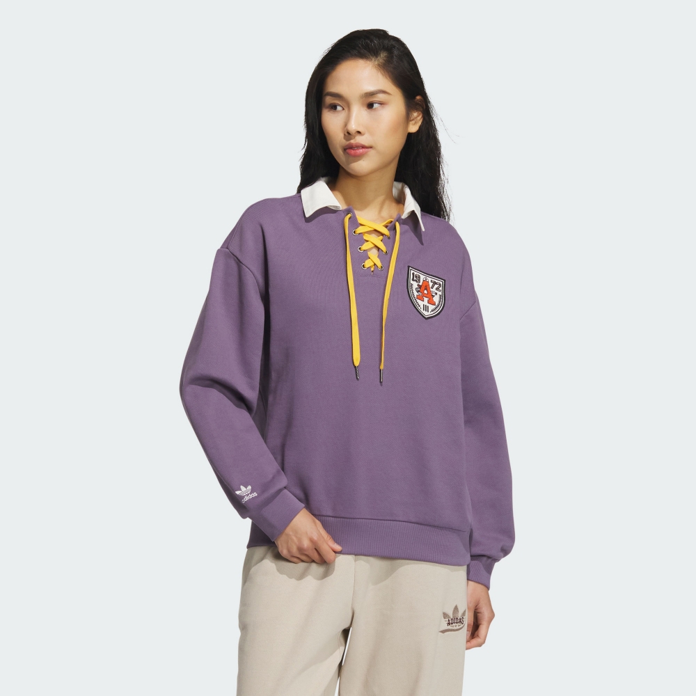 Adidas 長袖上衣｜帶有 徽章和搶眼造－勁躍運動商城