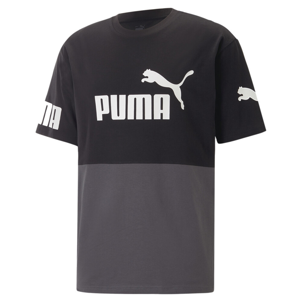 PUMA 基本系列Power撞色短袖T恤 男性