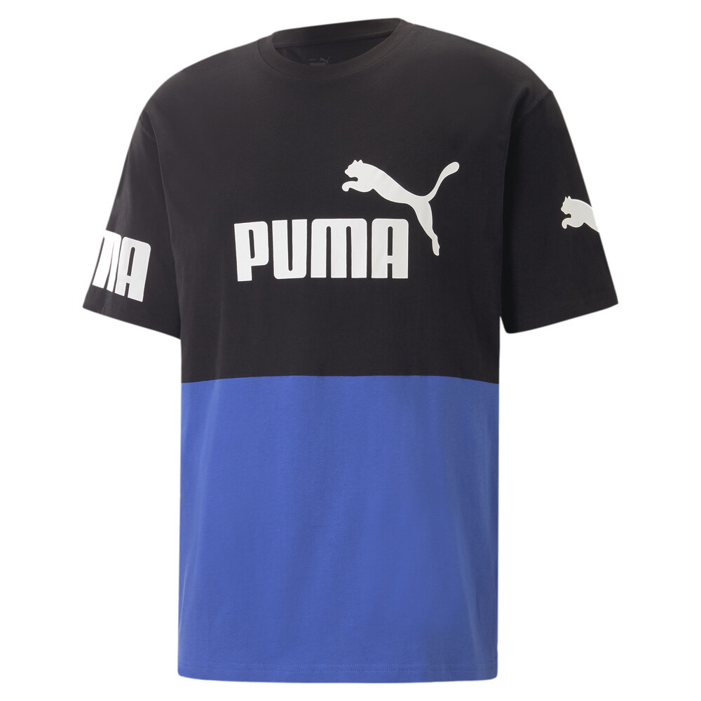 PUMA 基本系列Power撞色短袖T恤 男性