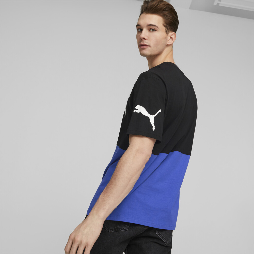 PUMA 基本系列Power撞色短袖T恤 男性