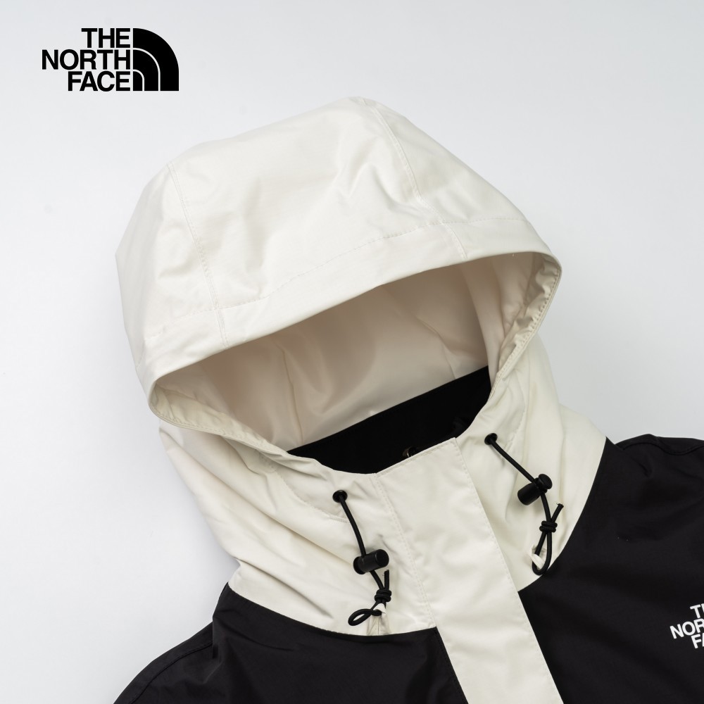 【10/24 00點週末限定】The North Face北面女款ANTORA米白色防水透氣連帽抓絨內裡三合一外套｜7QW6ROU