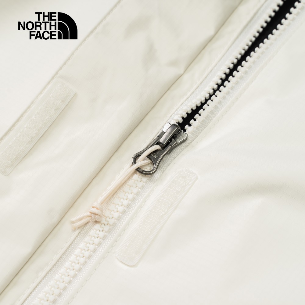 【10/24 00點週末限定】The North Face北面女款ANTORA米白色防水透氣連帽抓絨內裡三合一外套｜7QW6ROU