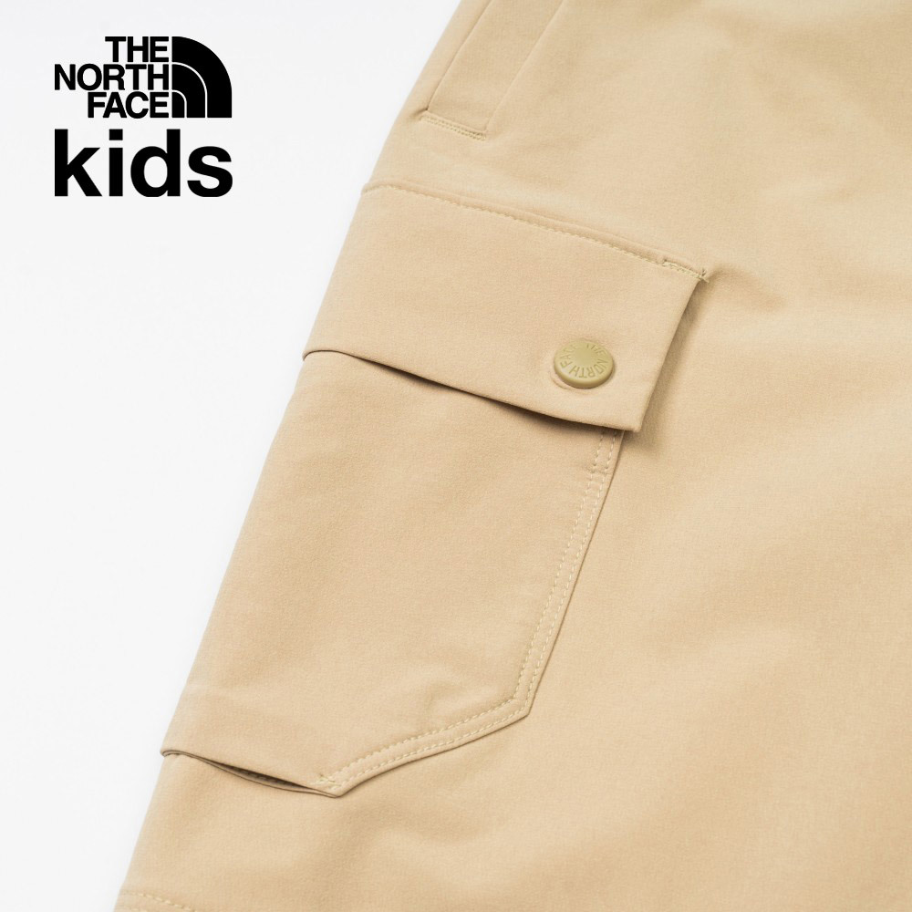 【10/26 12點限時搶購】The North Face北面兒童UPF卡其色防潑水防曬彈力褲腰休閒戶外徒步褲｜87Z1LK5