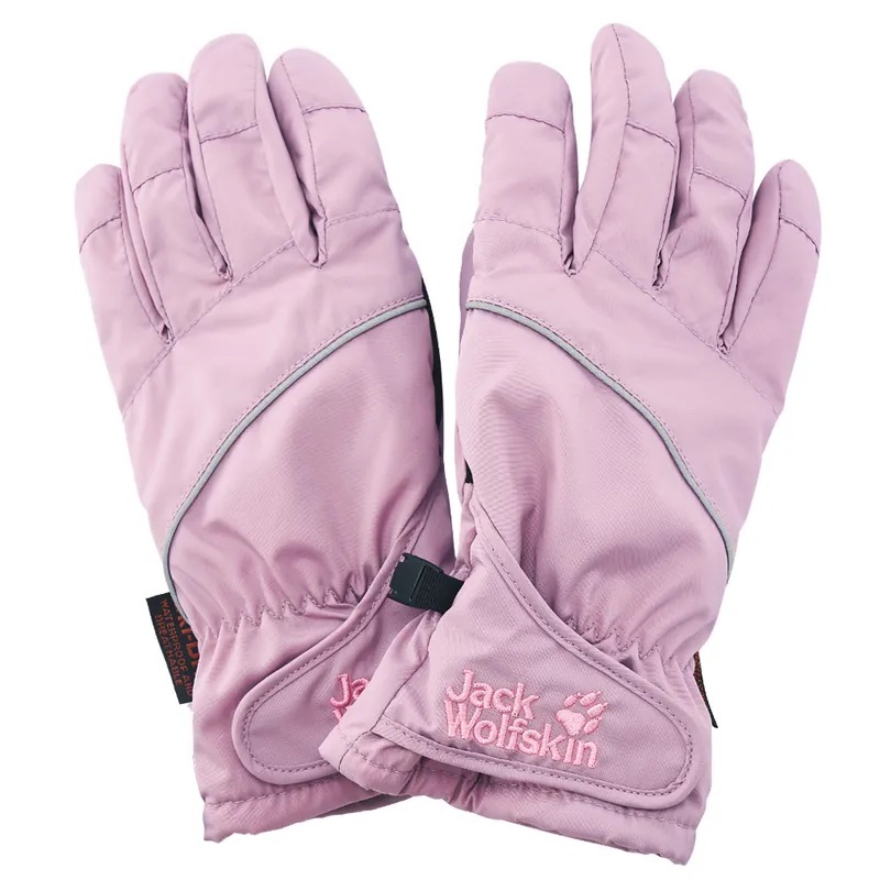 【Jack Wolfskin 飛狼】限時6折起★簡約素色防水透氣觸控保暖手套『粉紫』(193431)