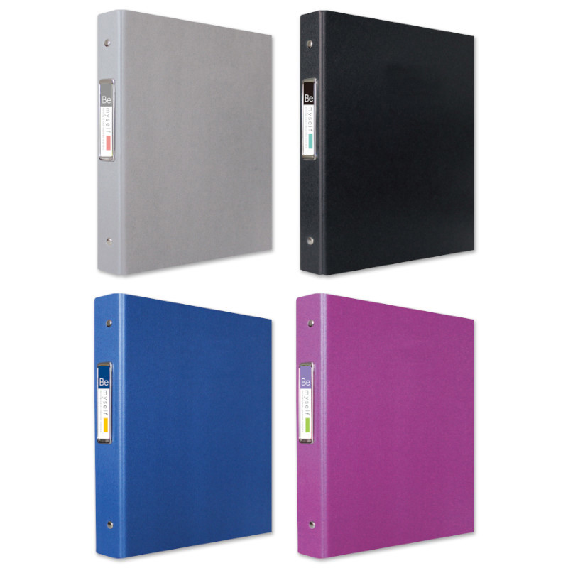 Be Myself 時尚新彩4孔夾-灰/黑/藍/紫