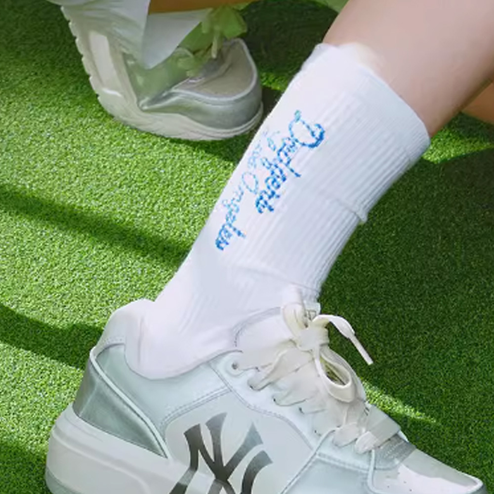 MLB 襪子 中筒襪 洛杉磯道奇隊 (3ASOMS64N-07WHS)