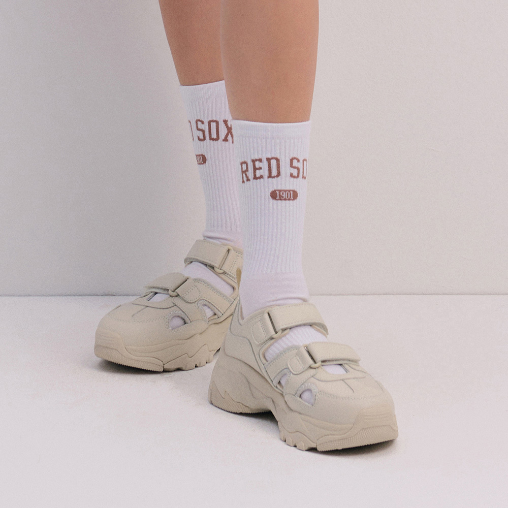 MLB 襪子 中筒襪 波士頓紅襪隊 (3ASOMV14N-43CAS)