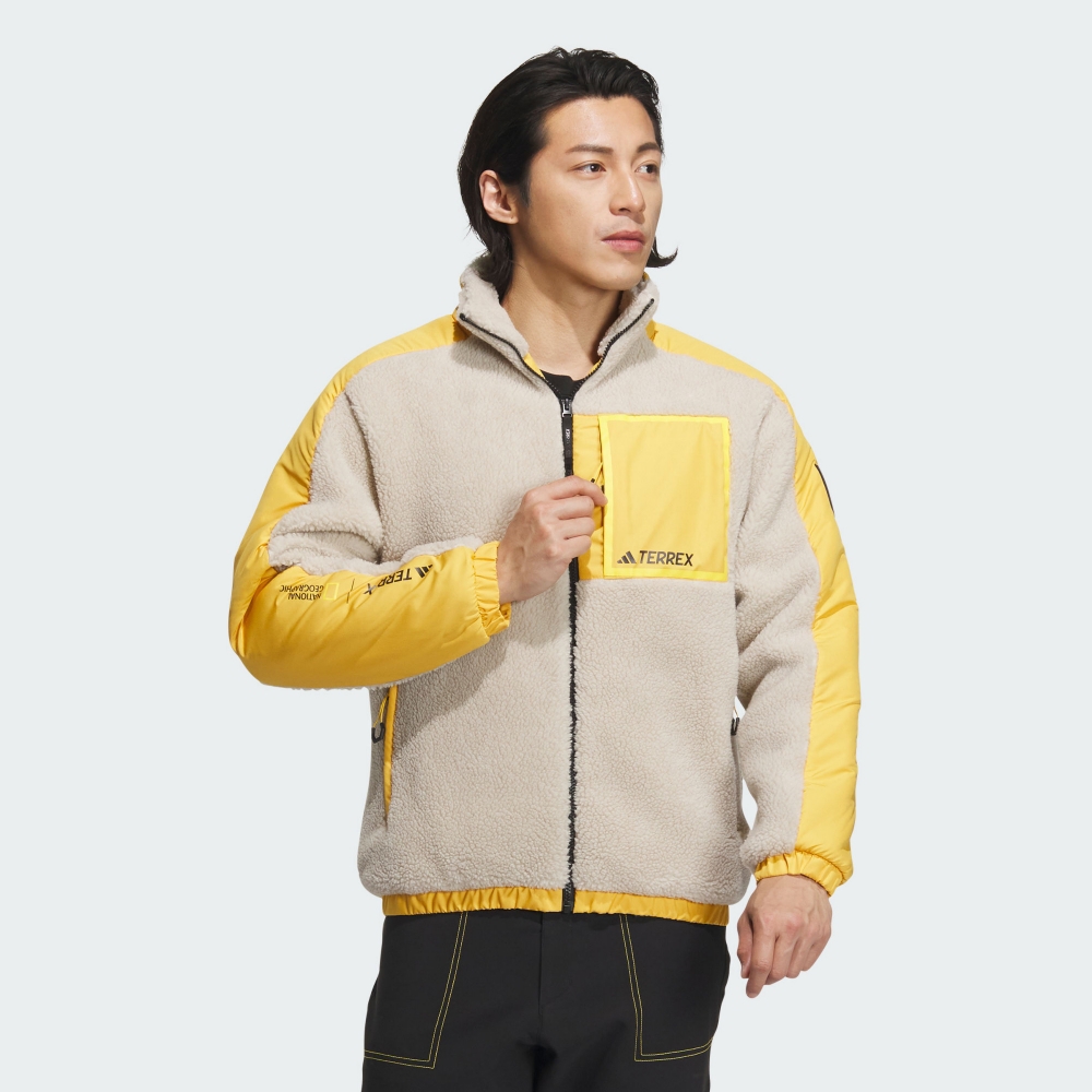 Adidas NATIONAL GEOGRAPHIC X TERREX 運動外套｜這款 刷毛外套為《－飛揚