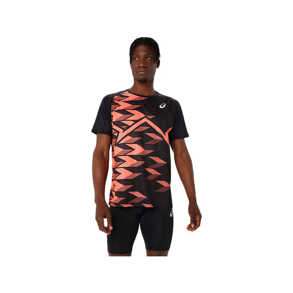 田徑短袖上衣 男款 PROFIT 田徑上衣 2091A666-001