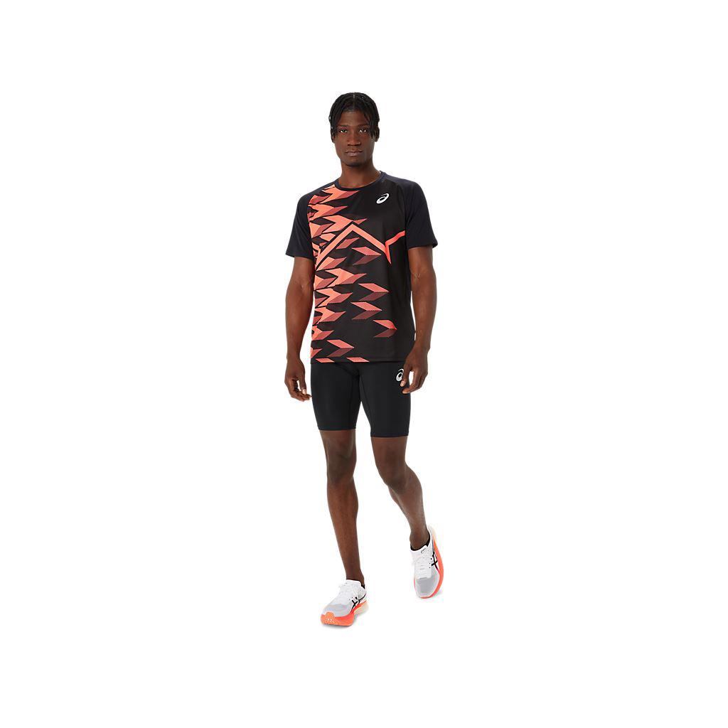 田徑短袖上衣 男款 PROFIT 田徑上衣 2091A666-001