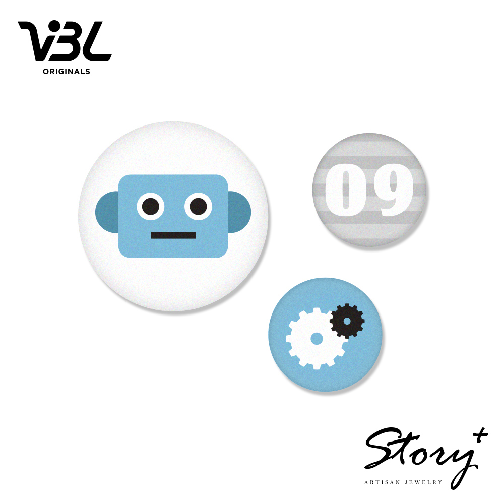 恆久定律-ANTIRESET機器人徽章組