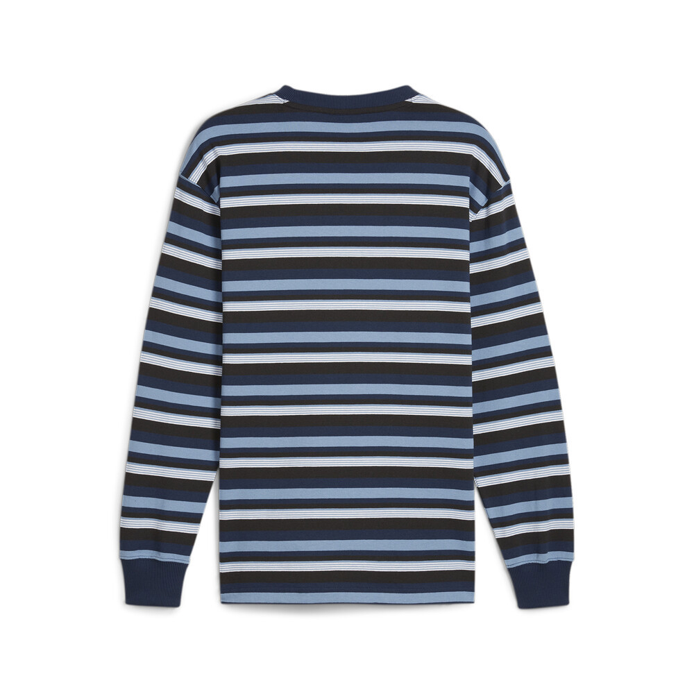 PUMA 流行系列Downtown 180條紋薄長T恤 男女共同