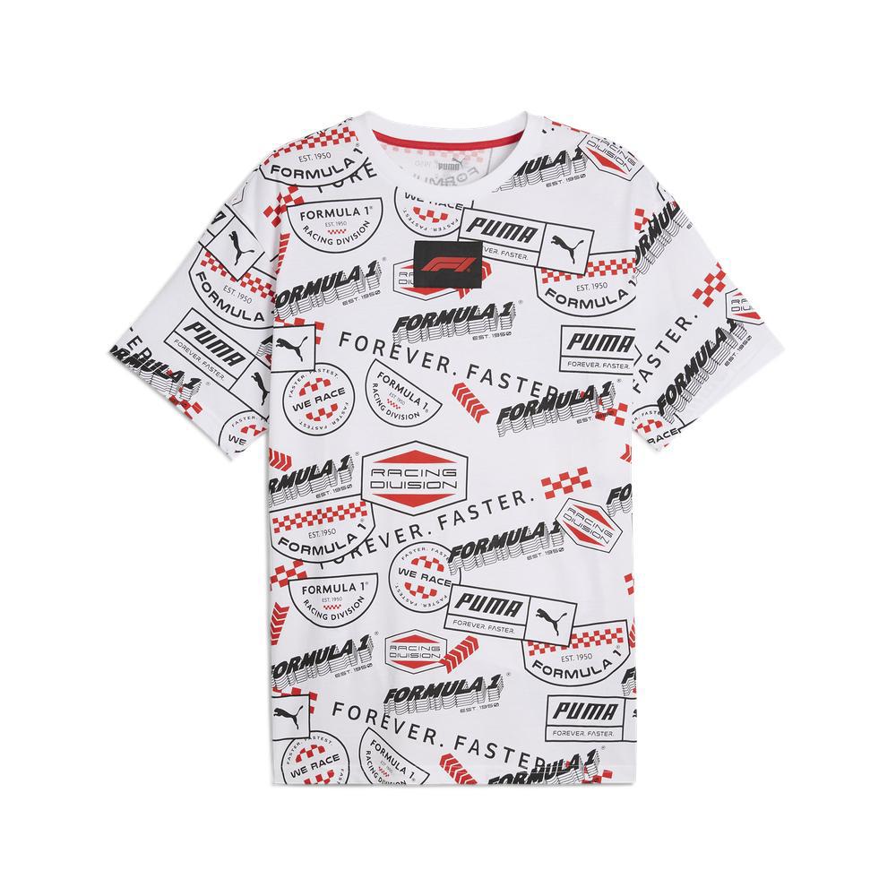 PUMA Formula 1系列Statement印花短袖T恤 男性