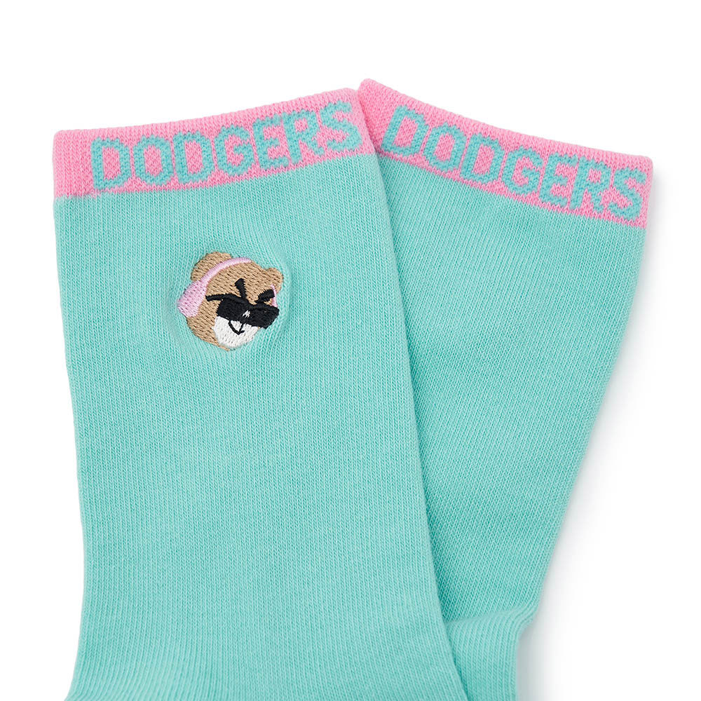 MLB KIDS 中筒襪 童襪 Mega Bear系列 洛杉磯道奇隊 (7ASOC014N-07MTS)