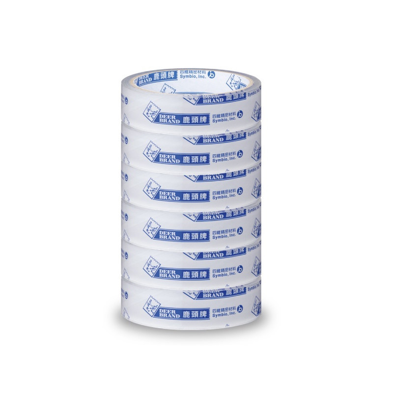 鹿頭牌 超透明優韌膠帶 24mmX40Y(6入)