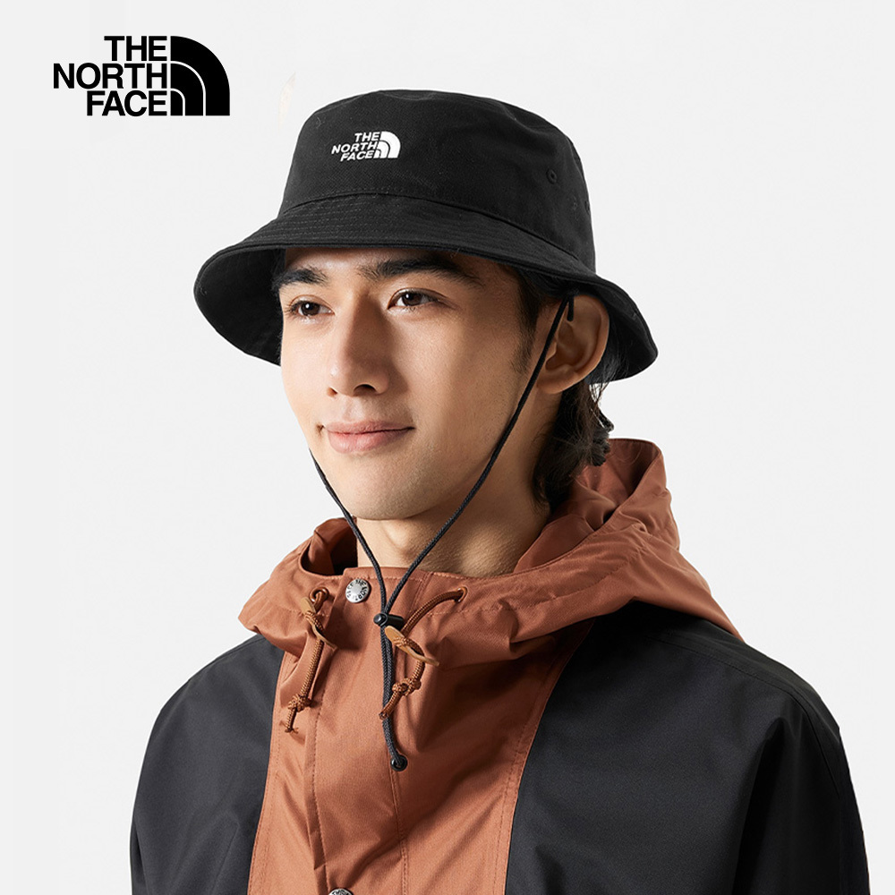 【10/26 00點限時搶購】The North Face北面男女款黑色可調節帽帶休閒漁夫帽｜7WHNJK3