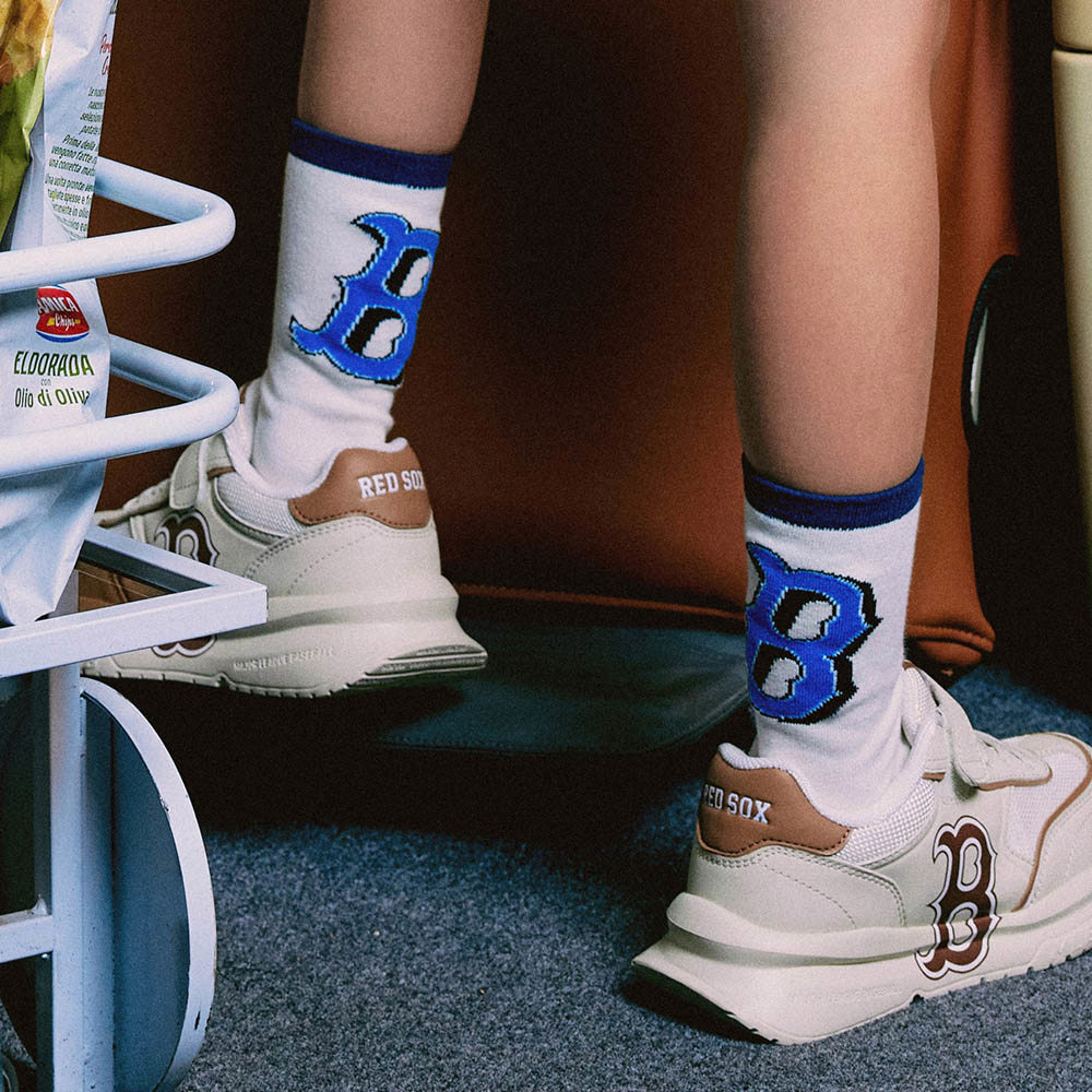 MLB KIDS 中筒襪 童襪 Varsity系列 波士頓紅襪隊 (7ASOMT14N-43IVS)