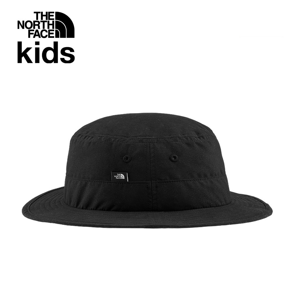 【10/26 12點限時搶購】The North Face北面兒童UPF黑色防曬透氣休閒漁夫帽｜7WHMSIY