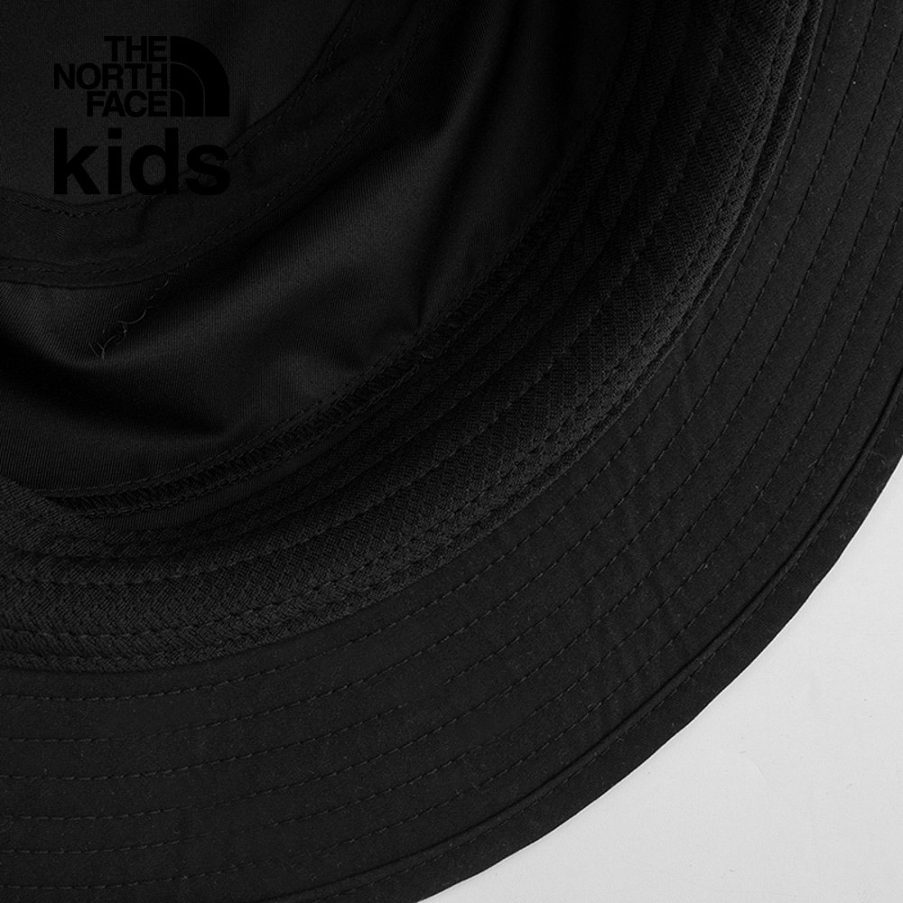 【10/26 12點限時搶購】The North Face北面兒童UPF黑色防曬透氣休閒漁夫帽｜7WHMSIY