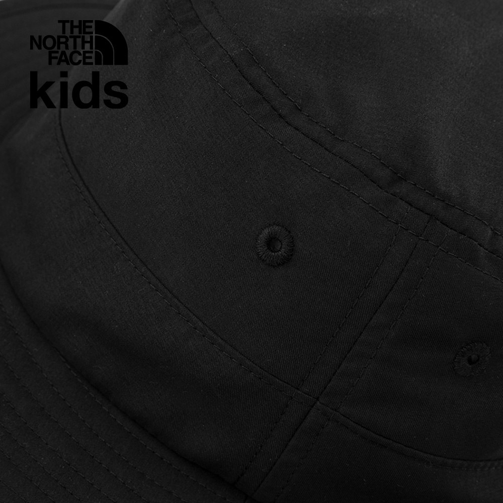 【10/26 12點限時搶購】The North Face北面兒童UPF黑色防曬透氣休閒漁夫帽｜7WHMSIY